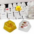 thumbnail image 5 of Tecla de resina transparente con dibujos animados para teclado mecánico, perfil Cherry R4, A, 5 of 5