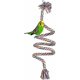 thumbnail image 1 of Bird Rope Swing Toy Colorful Cotton Perch for Parrots Budgie Parakeet Cockatiel Conure Finch Lovebird, 1 of 5
