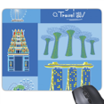 thumbnail image 1 of Singapore Travel Landmark Mouse Pad Non-Slip Rubber Mousepad Game Office, 1 of 3