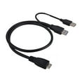 thumbnail image 3 of axGear USB 3.0 A Male to Micro USB 3 Y Cable With USB Power Connect For 2.5 Mobile HDD, 3 of 3