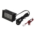 thumbnail image 2 of Digital Thermometer,Digital 12V LED Temperature Monitoring Thermometer Meter With Temp Probe, 2 of 11