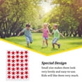 thumbnail image 1 of pitrice 10 Sheets Award Flash Sticker Five-pointed Star Removable Mother Praise Label Decorations Reward Decals Children Students Red, 1 of 5