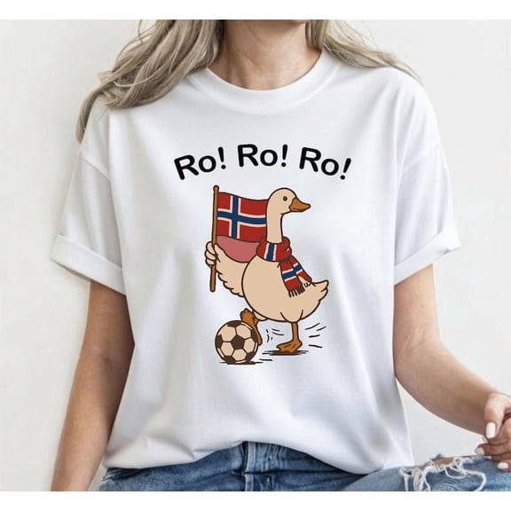 Ro!Ro!Ro! Norway T-Shirt Norwegian Pride Norway Soccer Goose Shirt World Soccer Shirt Unisex S-5XL Hot Trending Shirt, Vintage Birthday Gift