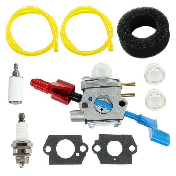 C1U-W12A Carburetor for Poulan FL1500 FL1500LE Leaf Blower Carb Craftsman C1U-W12B 53007162 530071629 Air Filter Tune Up Kit