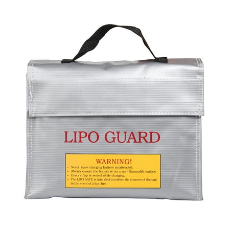 Handheld Fireproof Explosionproof Lipo Battery Safe Bag Portable Heat Resistant Pouch Sack for Battery Charge & Storage 240 * 180 *