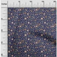 thumbnail image 2 of oneOone Polyester Spandex Navy Blue Fabric Asian Suzani Craft Projects Decor Fabric Printed By The Yard 56 Inch Wide, 2 of 5