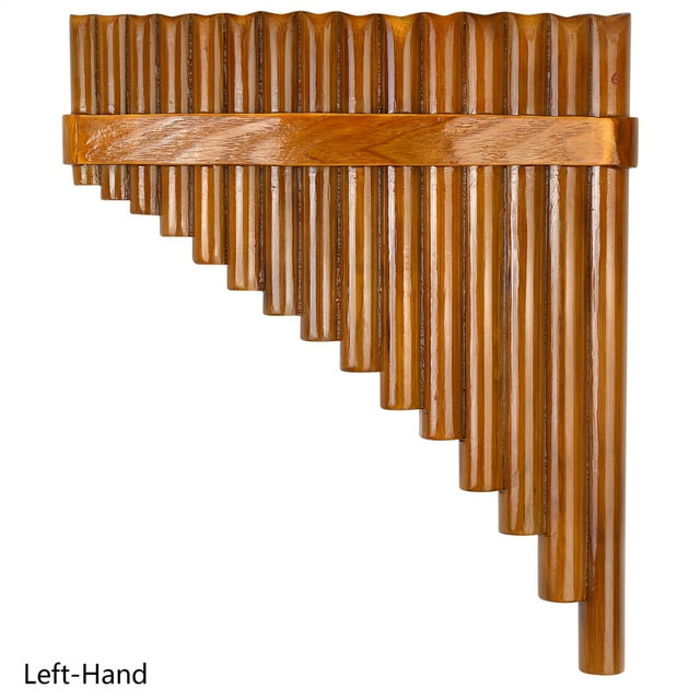 Flûte en Bambou Naturel Réglable 15 Tubes, Instrument de Musique Chinois, Flûte à Vent, Flûte Artisanale