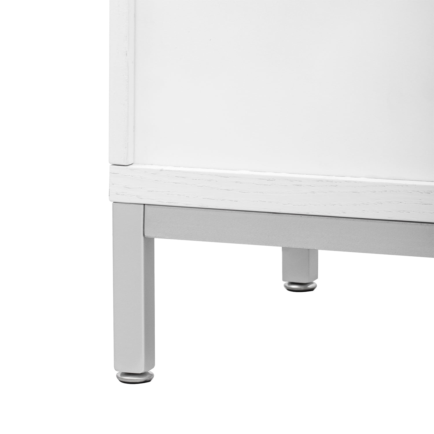 Kadyn Sideboard Buffet Cabinet, Accent Cabinet with Solid Wood Veneer and Metal Leg Frame, Kitchen Storage Cabinet for Entryway,White Kadyn Sideboard Buffet Cabinet, Accent Cabinet with Solid Wood Veneer and Metal Leg Frame, Kitchen Storage Cabinet for Entryway,White