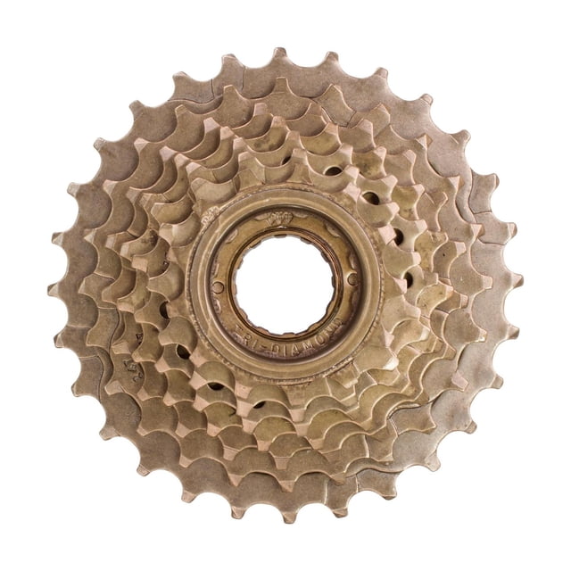 Rueda Libre 13-28 Dientes 7 Pasos Indexado Cafe Tri-diamond