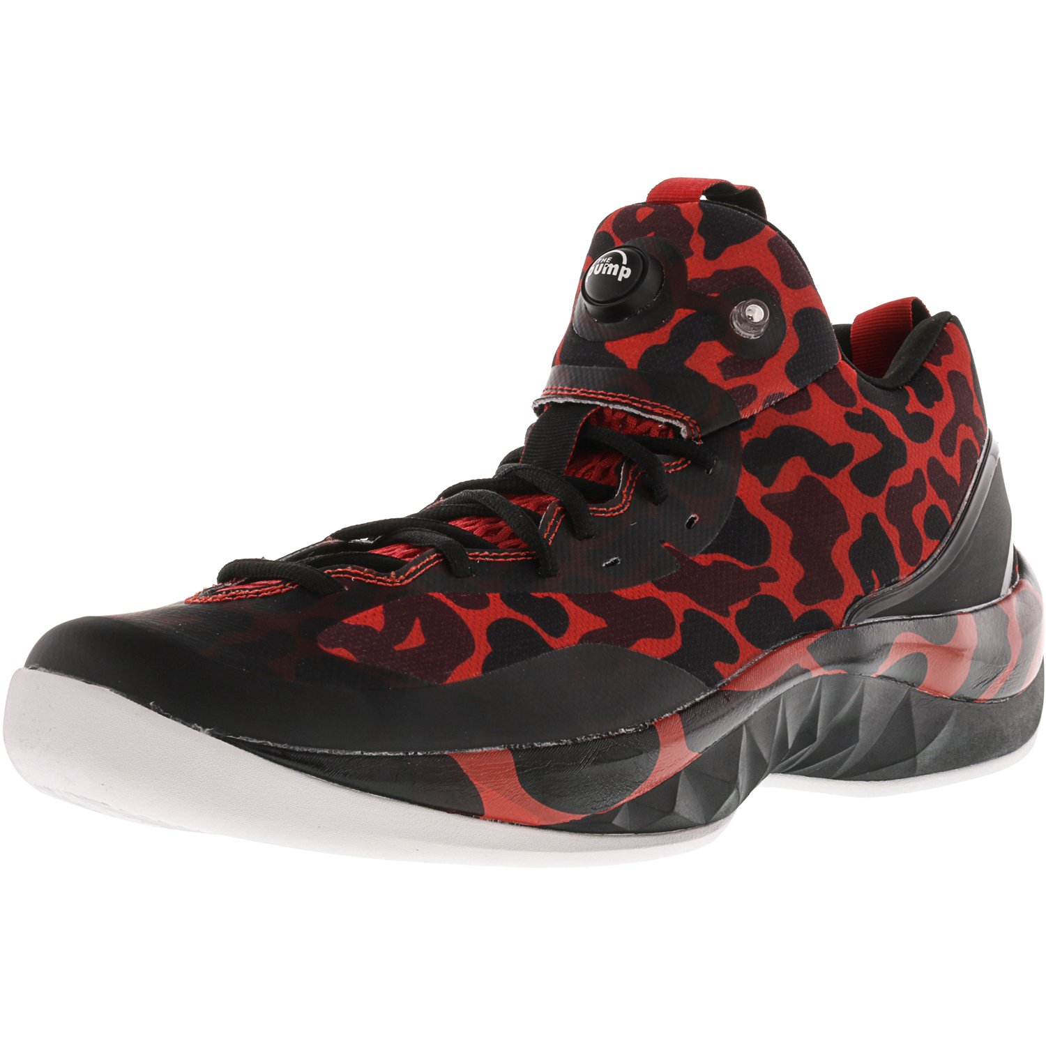 Reebok Men's Zpump Rise Excellent Red / Black AnkleHigh Basketball
