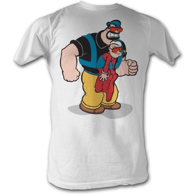 Popeye Comics Pappa Brutus Adulte T-Shirt à Manches Courtes