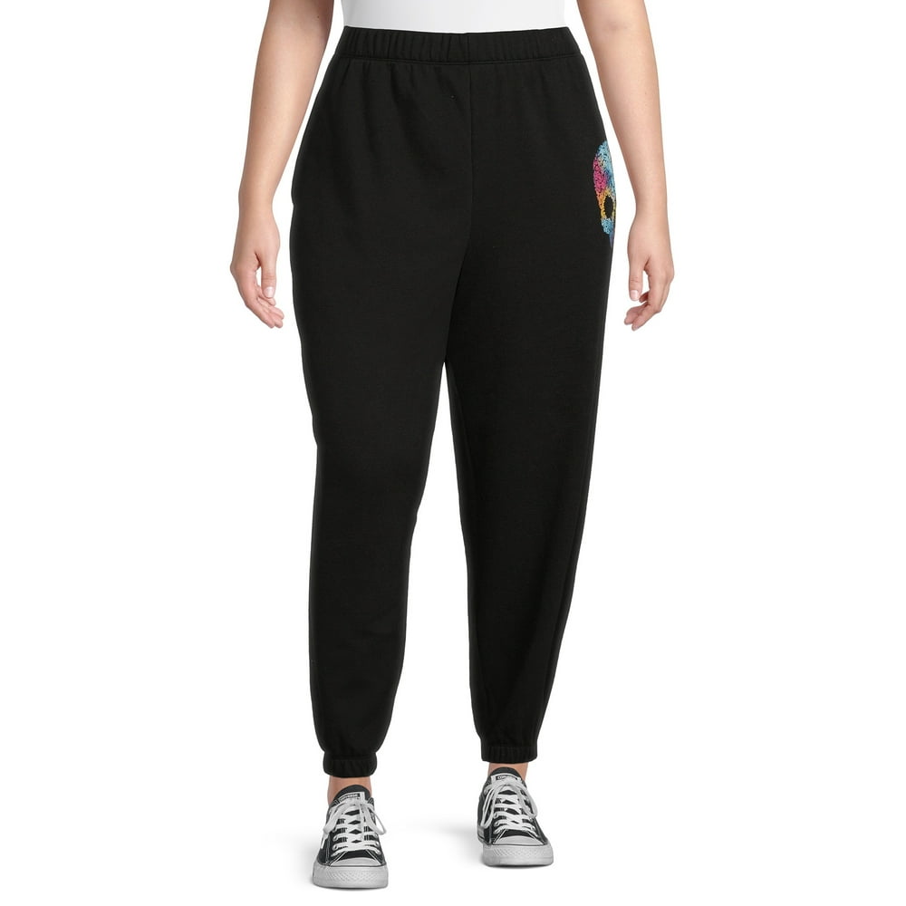 No Boundaries - No Boundaries Juniors' Plus Size Relaxed Jogger Sweatpants - Walmart.com