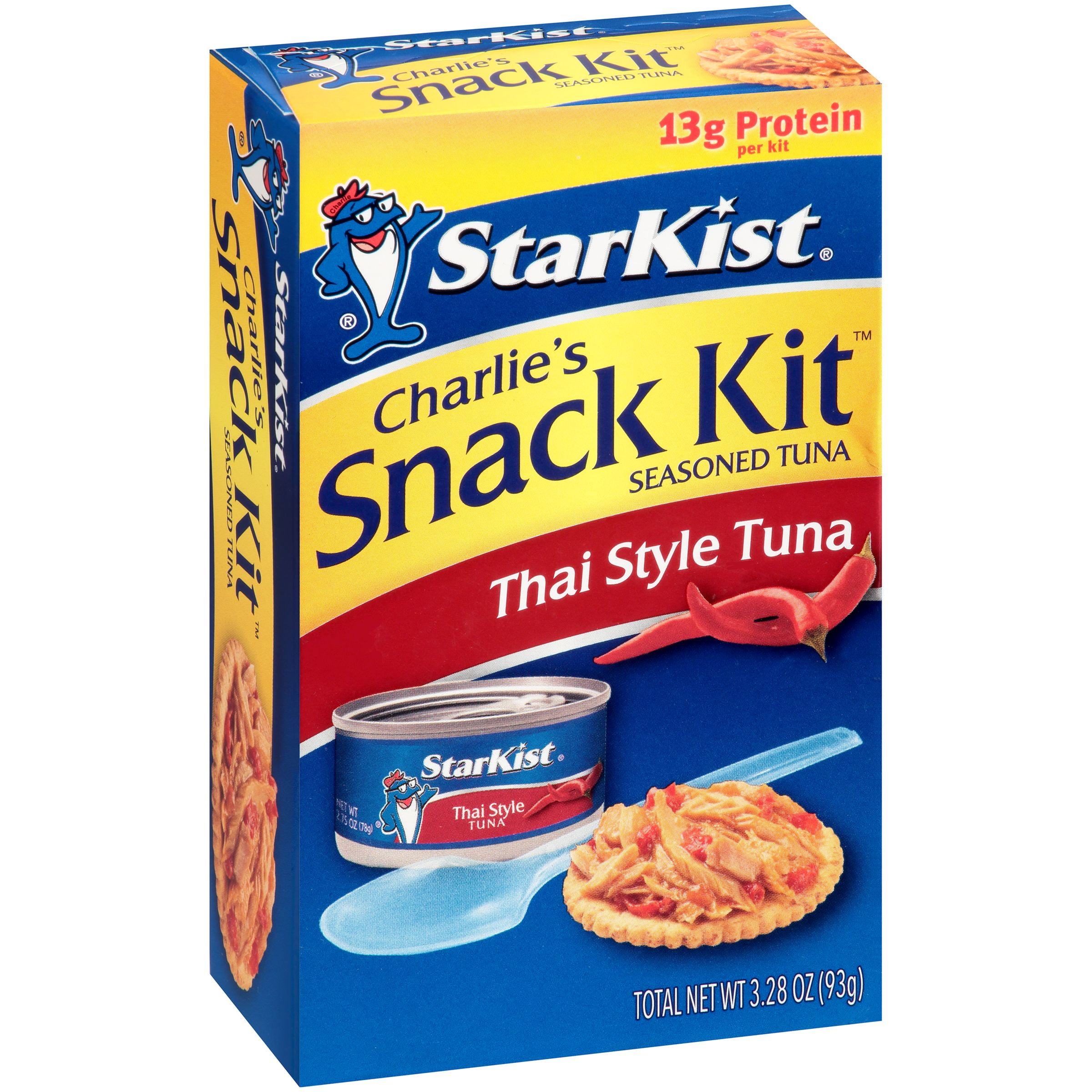 StarKist Charlie's Snack Kit, Thai Style Tuna, 3.28 Ounce