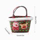 thumbnail image 3 of Cesta de bambú navideña vacía de hengsof, cesta redonda con cinturón rojo de Papá Noel, cesta de almacenamiento de Papá Noel, cestas de regalo navideñas, papel de regalo, cestas decorativas de bambú, 3 of 6