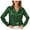Green, variant on Women's Fashionable Satin Casual Shirt Elegant Long Sleeve Blouse With Hidden Placket Solid Color Workwear,Green,S