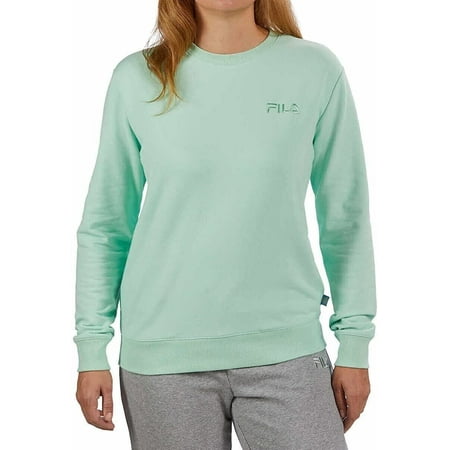 Fila Womens Midweight French Terry Crewneck Long Sleeve Sweatshirt