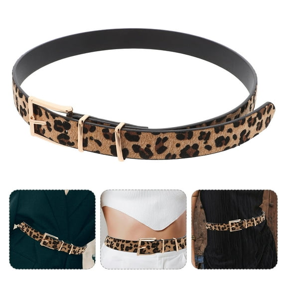 HOOWIFFY Stylish Women Waist Belt Animal Print for Country Concerts and Parties 1Pcs