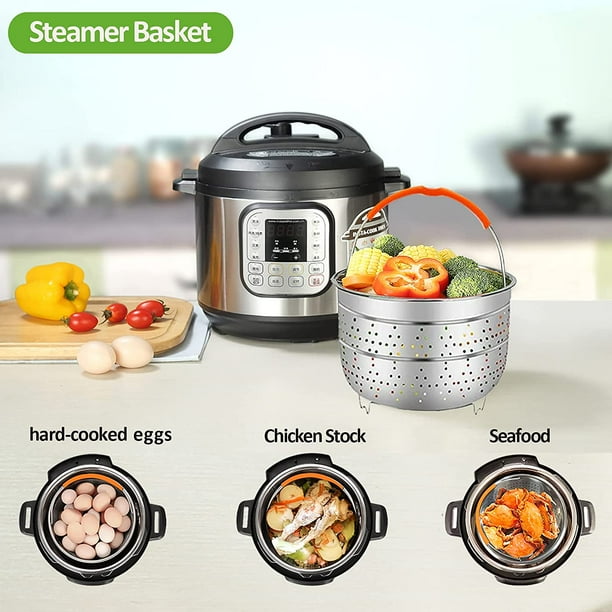 Air Fryer Pressure Cooker Accessories Compatible with Duo Crisp 6 Qt Air Fryer Lid 6Qt Including Springform Pan Pizza Pan Egg Bites Mold Skewers