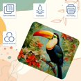 thumbnail image 3 of FeBohao Funny Mouse Pad Mat for Wireless Jiaji Cloth HD Printing Durable Cute Smooth Pattern Rectangle Pretty Farmhouse Decor Men Supply Colorful Trendy Essentials Kids Work Toucan, 3 of 6