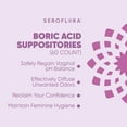 thumbnail image 2 of Seroflora Boric Acid Vaginal Suppositories for Yeast Infection (60ct), 2 of 6