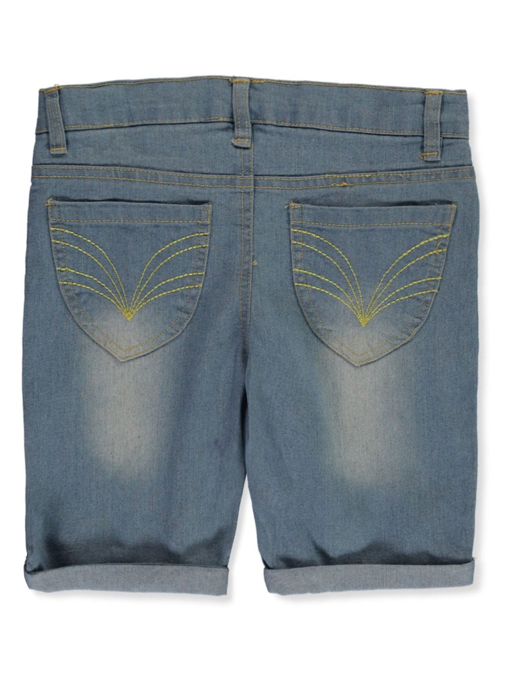 stretch denim bermuda shorts