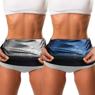 2022 Waist Trainer Sweat Slimmer Wrap for Men Sauna Belt Workout Slim Body  Wrap for Stomach Blue 