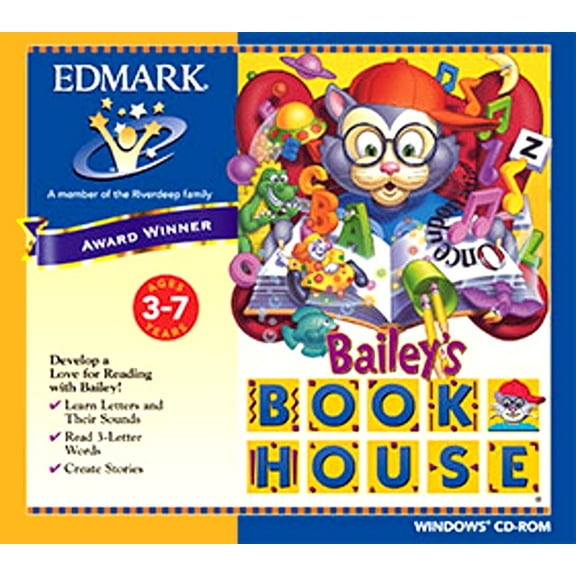 Early Learning House Bailey's Book House - Box pack - 6 users - 3.5" floppy - Win - English