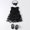 Black, variant on Liyamei Baby Girls Spring Summer Print Ruffle Sleeveless Princess Dress Shoes Headbands 3PC Clothing Girls Summer Dresses 18-24 Months