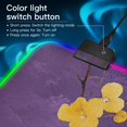 thumbnail image 2 of Watercolor Yellow Flowers RGB Gaming Mouse Pad Large Keyboard Mat Rubber Base 13 Light Modes, 2 of 6