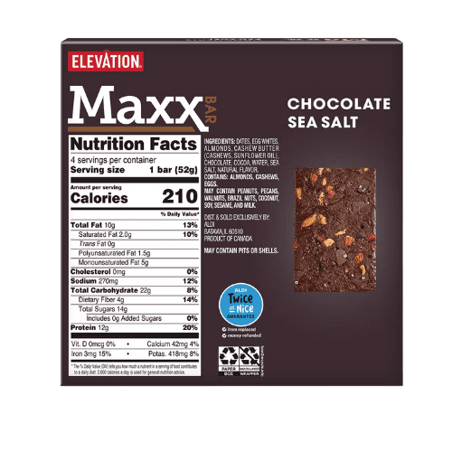 Elevation Maxx Dark Chocolate Sea Salt 2-Pack 7.3 oz
