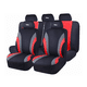 thumbnail image 1 of Funda Universal Para Asiento De Automóvil 11 pz  Belug, Negro con Rojo, 1 of 5