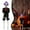 D, variant on 18.9-Inch Fashion Skeleton Hanging Decoration – Movable Joints Halloween Prop for Indoor and Outdoor Display