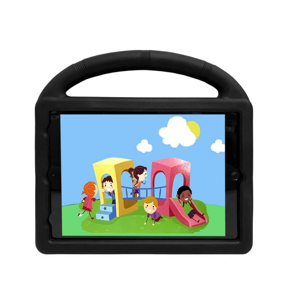 iPad 9.7 inch Tablet Case, Strong Durable Shock Resistant Handle Wheels EVW Case for iPad 9.7 inch Tablet Case Black