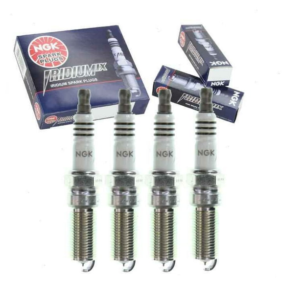 4 pc NGK Iridium IX Spark Plugs compatible with Ford Explorer 2.0L 2.3L L4 2012-2017