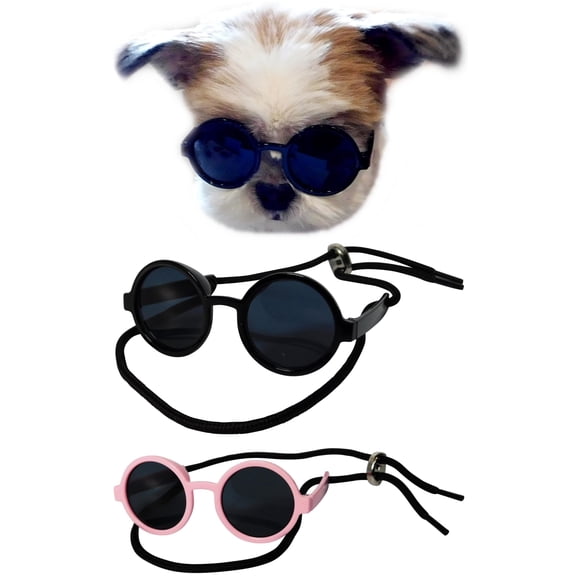Gafas de sol para perros de razas pequeñas hasta 7 kg (paquete de 2)