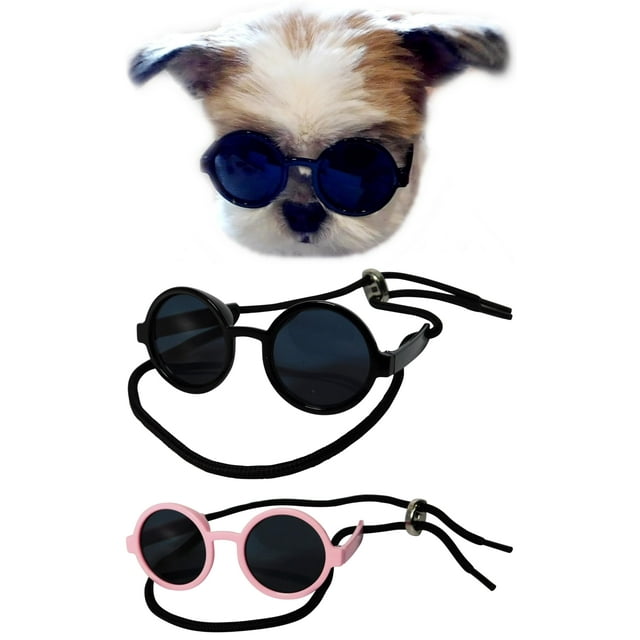 Gafas de sol para perros de razas pequeñas hasta 7 kg (paquete de 2)