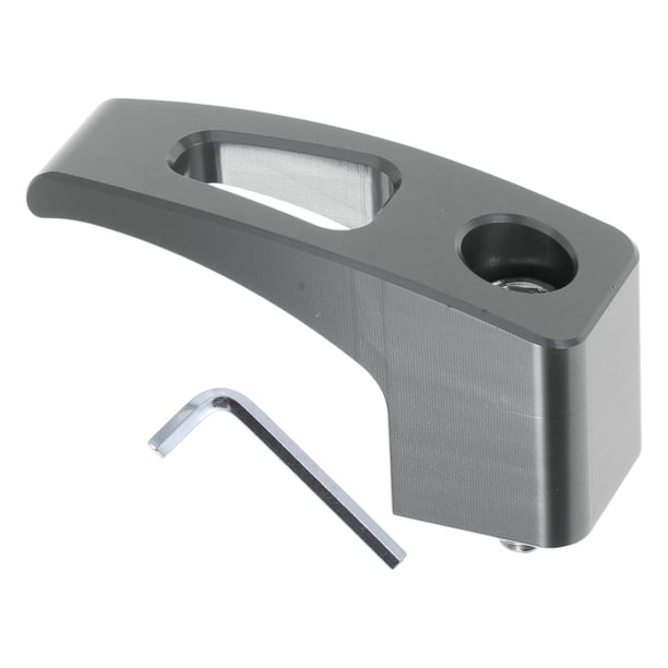 Gancho Colgante para Motocicleta Ranura Rectangular Soporte para Casco de Motocicleta Equipaje Tono Titanio Longitud 61mm