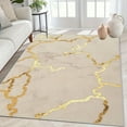 thumbnail image 6 of 1PC Gold Marble Patterned Area Carpet Local Carpet, Lightweight Washable Easy-to-Tidy Carpet Mat Festival Gift, Suitable for Living Room, Bedroom, Dining Room, Office, Balcony, Room Accessories, 6 of 9