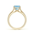 thumbnail image 2 of ANGARA Natural Solitaire 1.95 ct Aquamarine Split Shank Engagement Ring in 14K Yellow Gold for Women (Size-8mm) | March Birthstone, Anniversary, Jewelry Gift for Women | Natural Aquamarine Ring, 2 of 10