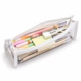 thumbnail image 4 of UALSRZL Pencil Case, Large Capacity Pencil Pouch for Boys Girls, Clear Pencil Box Bag for Kids Elementary School Supplies, White, 4 of 8
