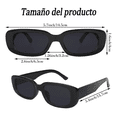 thumbnail image 3 of 3 Gafas De Sol Rectangulares Estilo Retro Malubero Unisex, 3 of 3