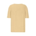 thumbnail image 7 of Women's Loose Fit V Neck Short Sleeve Shirt Blouse Top, Casual Solid Color Tunic, Breathable Summer Fashion | CSEONE,Mint Green XL, 7 of 7