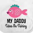 thumbnail image 4 of Inktastic Girls Fishing with Daddy Girls Baby Bib, 4 of 4