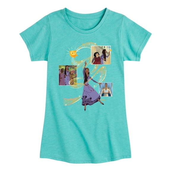 Disney Wish - Asha And Friends - Toddler & Youth Girls Short Sleeve Graphic T-Shirt