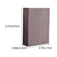 thumbnail image 2 of COSMOBETTY 15Pcs Rectangular Emery Sponges Brown for Quick and Easy Cleaning in Kitchens, 2 of 8