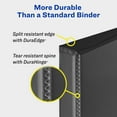 thumbnail image 2 of Avery Durable Clear View 3 Ring Binders, 1.5 inch Slant Rings, 1 Black Binder (17021) - 12 Pack, 2 of 7