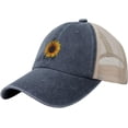 thumbnail image 2 of be Kind Sunflowers Cowboy Hat Men Vintage Mesh Baseball Cap Women Dad Hat Sun Hat Trucker Hat Black, 2 of 9