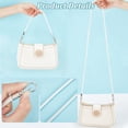 thumbnail image 4 of 2pcs PU Leather Purse Handle Straps 51.2 Inch Handbag Shoulder Strap with 14.2 Inch Short Tote Bag Handle Round PU Leather Bag Handle Strap Replacement for Clutches Satchel White, 4 of 9