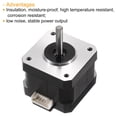 thumbnail image 4 of 5 Pcs Nema 17 Stepper Motor 42x42x34MM Bipolar 1.3A/3.1V 0.28N.M 42 Motor 2 Phase Servo Motor 1.14 Degree, 4 of 6