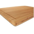 thumbnail image 4 of BambooMN Heavy Duty Premium Bamboo Cutting Board - 17.25"x11.75"x0.75" - Grooved/Flat with Chef's Knife Combo, 4 of 6